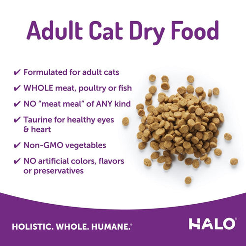 Halo Adult Holistic Chicken & Chicken Liver Recipe Dry Cat Food