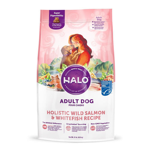 Halo Adult Holistic Wild Salmon & Whitefish Recipe Dry Dog Food