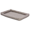 Midwest 48 QuietTime Couture Mushroom Ashton Bolster Bed