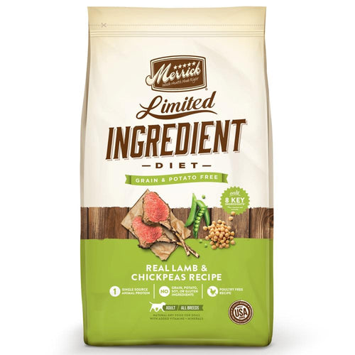 Merrick Limited Ingredient Diet Grain Free Real Lamb & Chickpeas Recipe Dry Dog Food