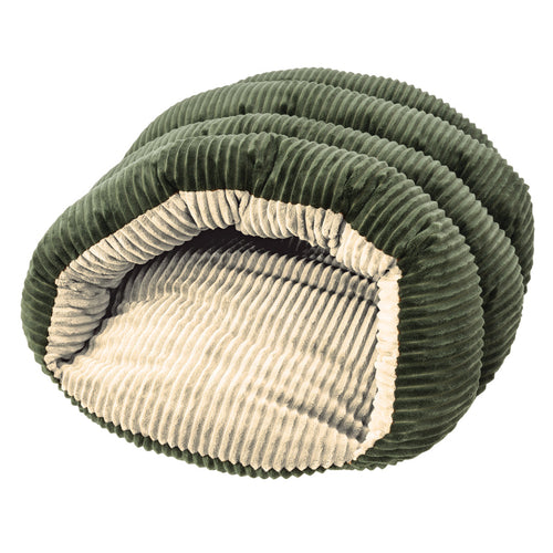 SLEEP ZONE CORDUROY CUDDLE CAVE 22″ GREEN