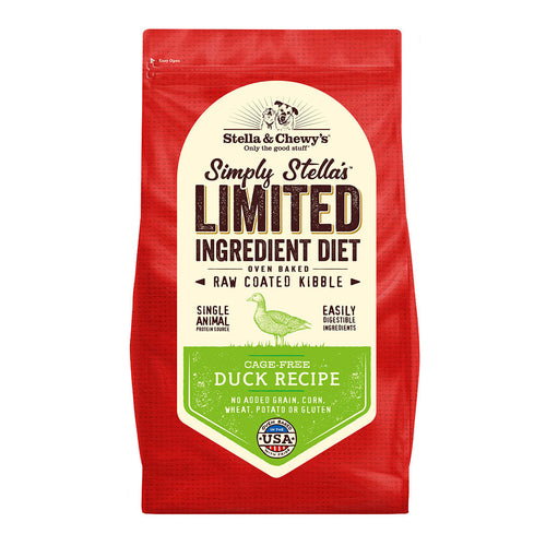 Stella & Chewy's Limited Ingredient Cage-Free Duck Raw Coated Kibble