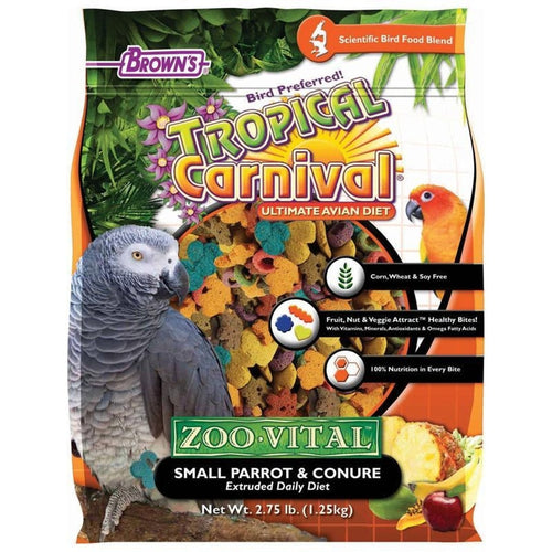 TROPICAL CARNIVAL ZOO-VITAL SMALL PARROT & CONURE