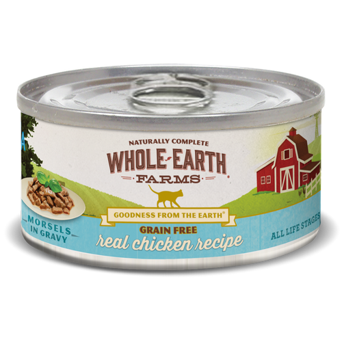 Whole Earth Farms Grain Free Chicken Morsels in Gravy Recipe Canned Cat Food