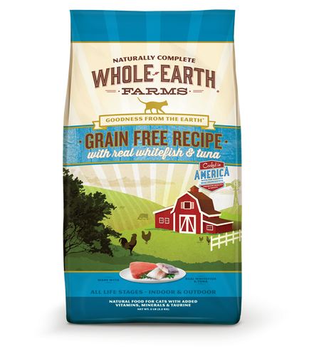 Whole Earth Farms Grain Free Real Whitefish and Tuna Dry Cat Food
