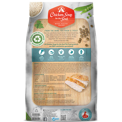 Chicken Soup for the Soul Classic Large Breed Adult Dry Food - Chicken, Turkey & Brown Rice Recipe for Dogs