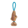 Tall Tails'Natural Leather Jointed Trout Tug Dog Toy